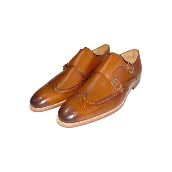 Wing Tip Brogue Double Monks